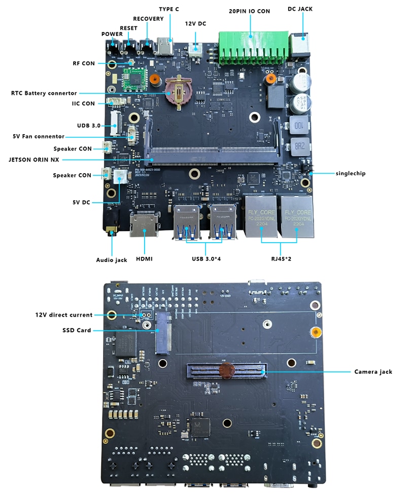 Seeed Studio A607キャリアボード（Jetson Orin™ NX/Nano対応）